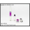 Transparent & vide à deux têtes en plastique Quadrate Lip Gloss Tube AG-LPG14, AGPM emballage cosmétique, couleurs/Logo personnalisé